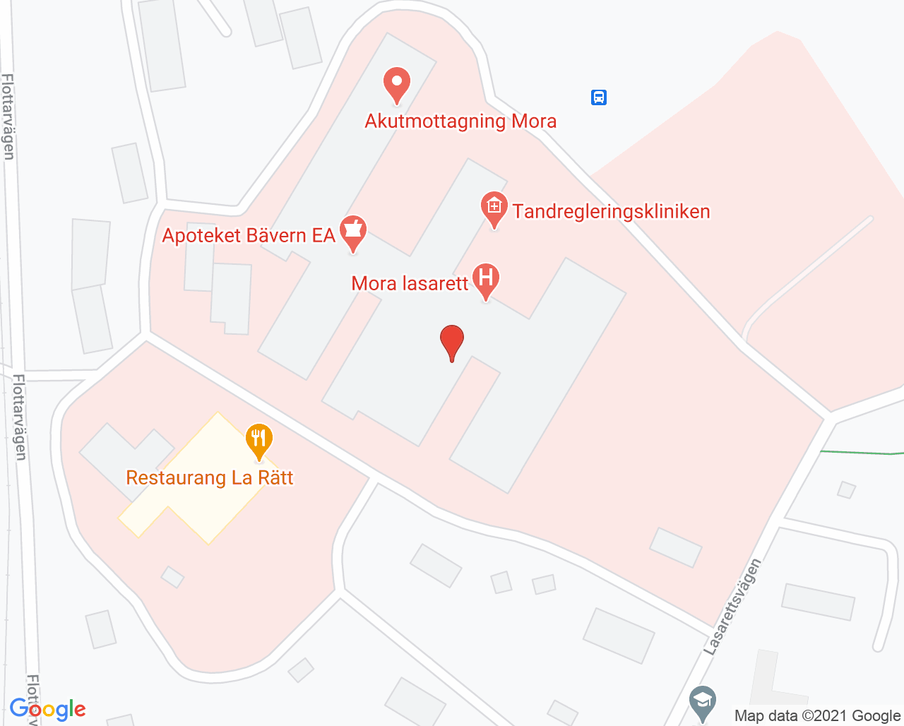 Karta till Anestesimottagning Mora
