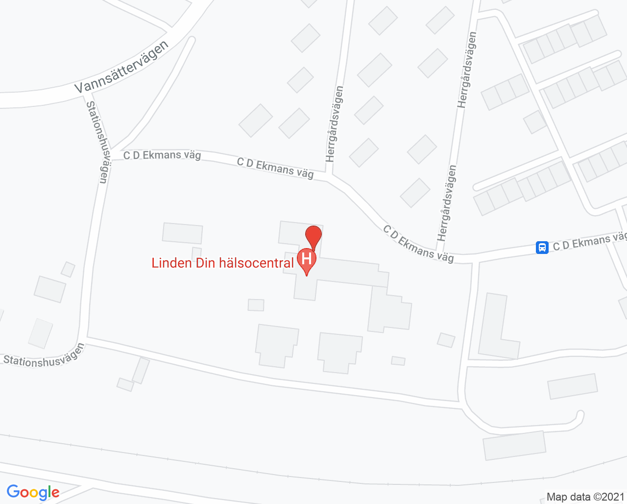 Karta till Barnavårdscentral Linden Din hälsocentral