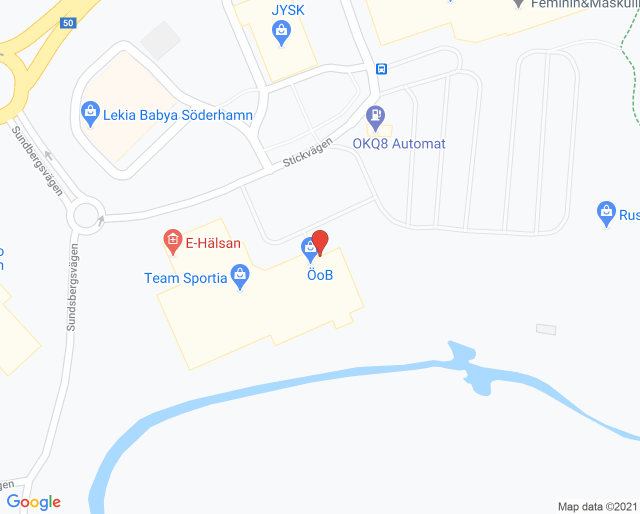 Karta till Premicare E-Center Hälsocentral