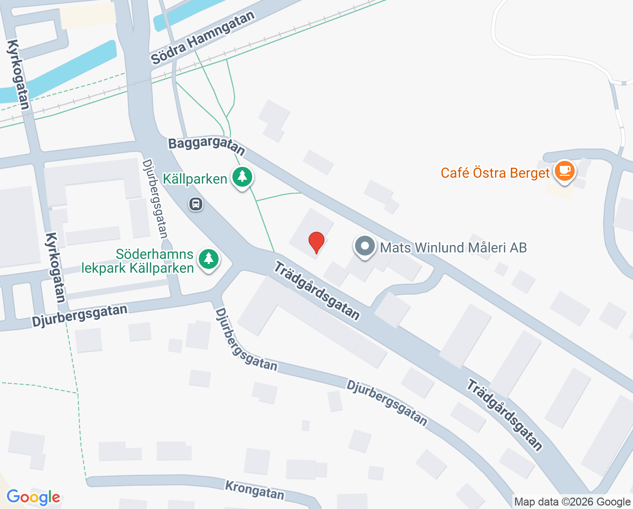 Karta till Palliativt team Söderhamn