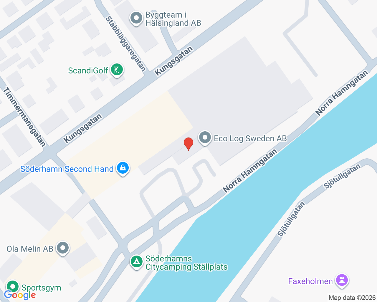 Karta till Barnavårdscentral Söderhamnsfjärdens hälsocentral