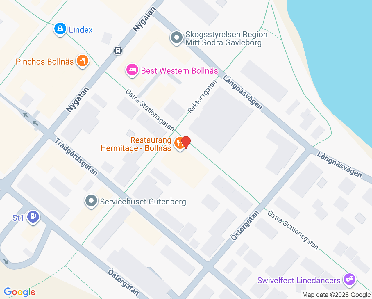 Karta till Gävleborgs Läns Afasiförening Bollnäs