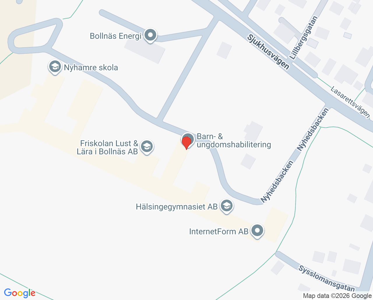 Karta till En väg in barn och unga med psykisk ohälsa Gävleborg