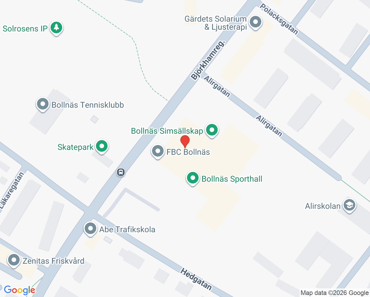 Karta till Stenberg Idrott & Rehab AB
