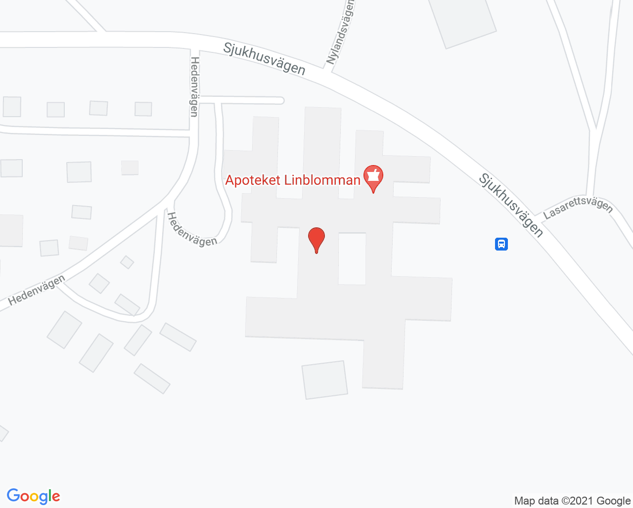 Karta till Ögonmottagning Bollnäs