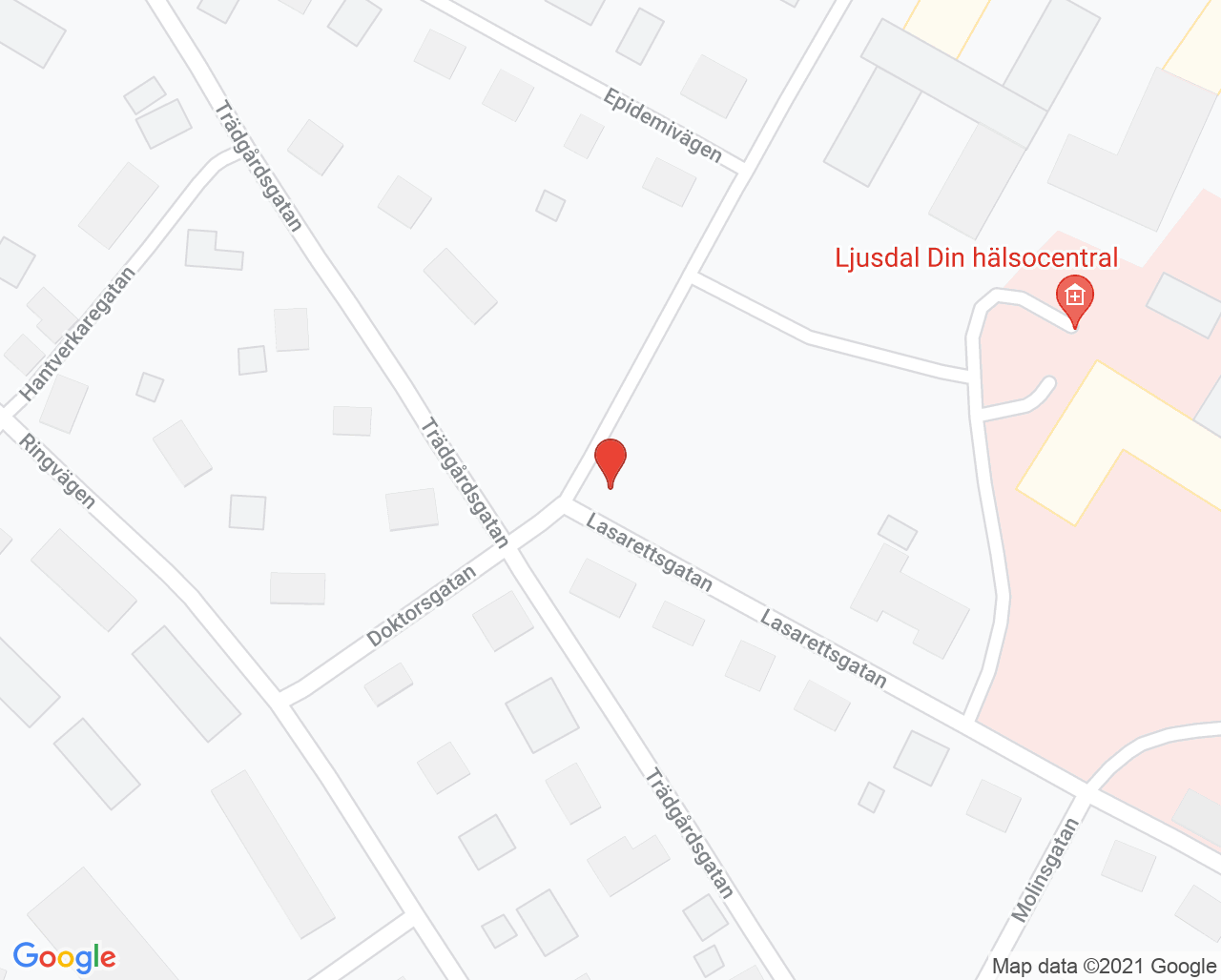 Karta till Närvårdavdelning Ljusdal S