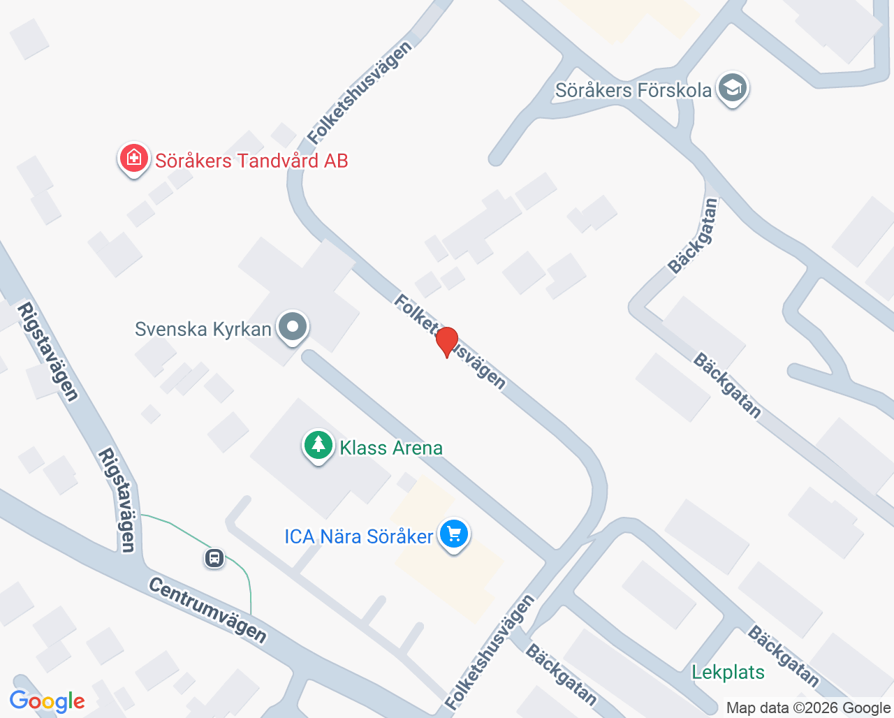 Karta till Premicare Söråker