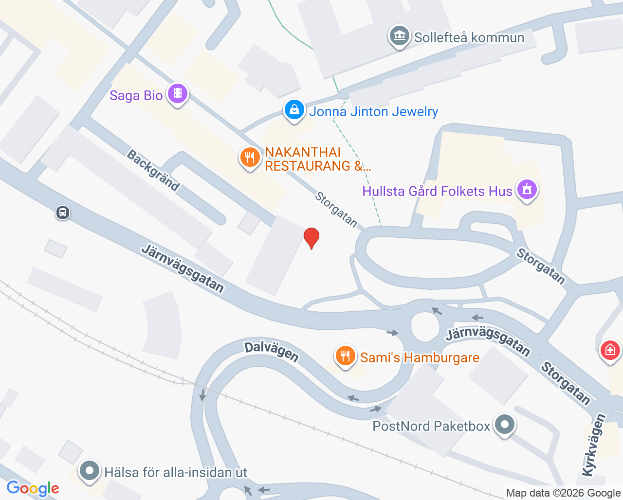 Karta till Folktandvården Sollefteå