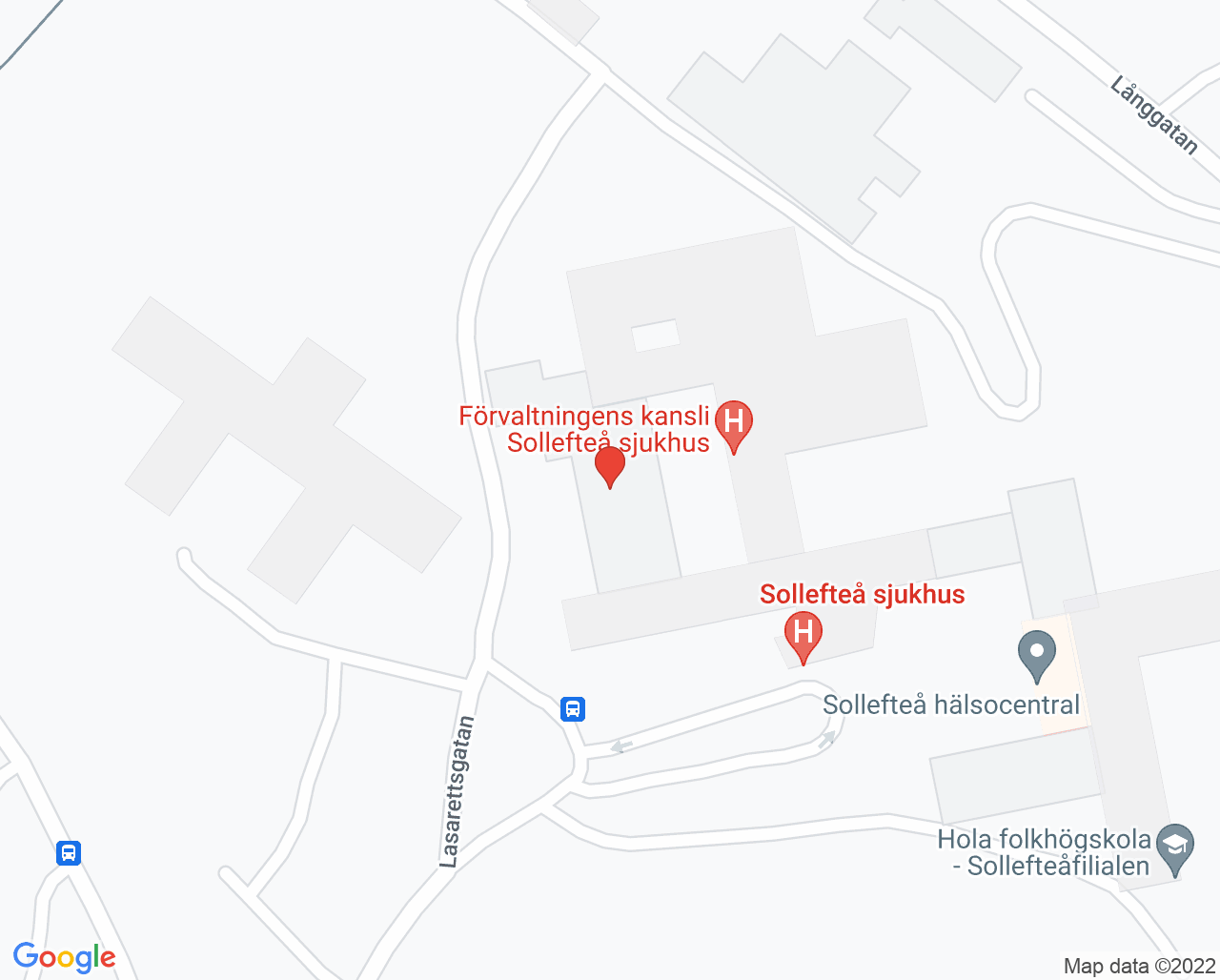 Karta till Akutmottagning Sollefteå
