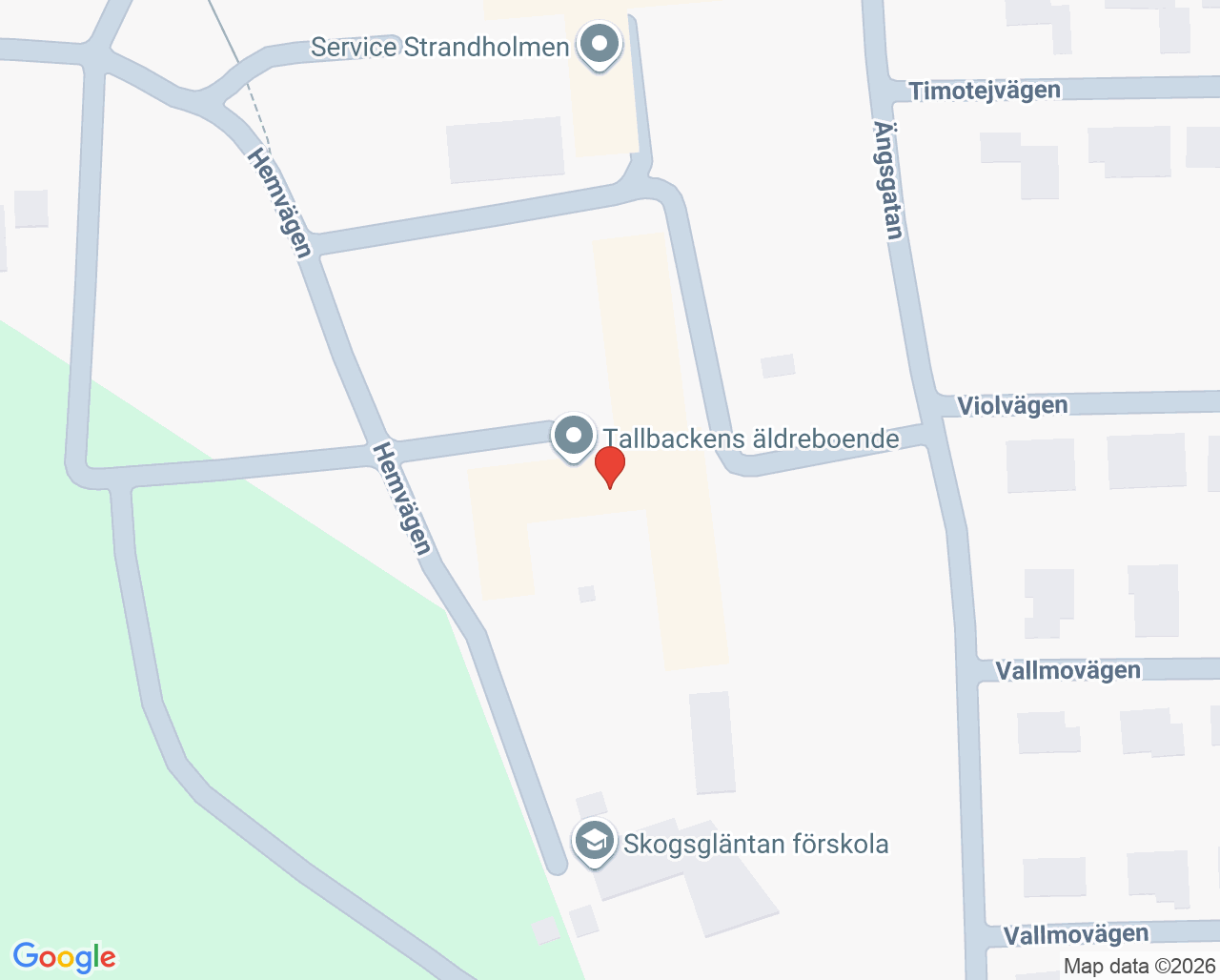 Karta till Nordmalings hälsocentral
