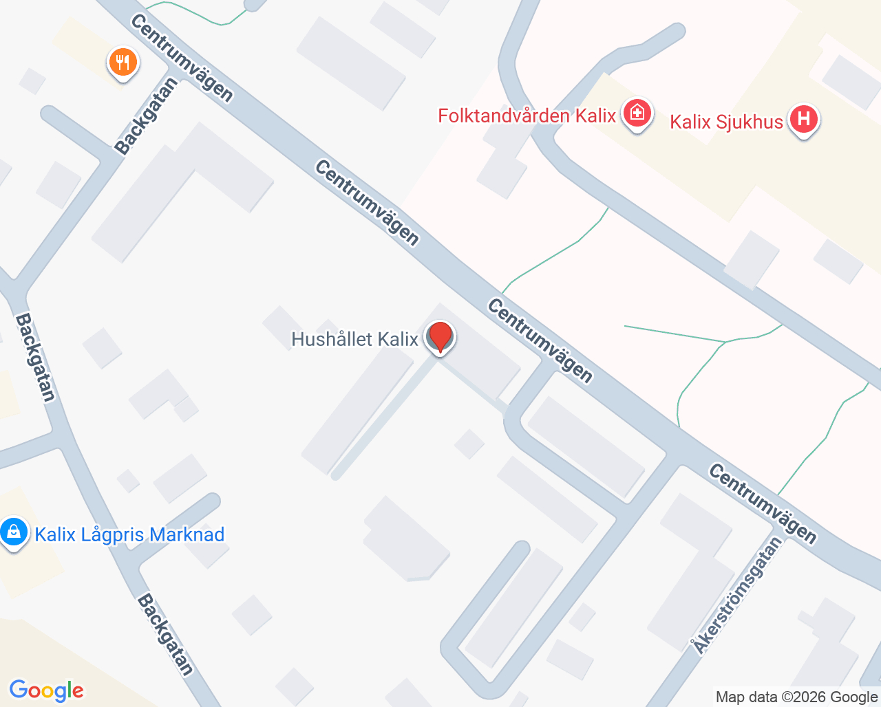 Karta till Ungdomsmottagningen Kalix