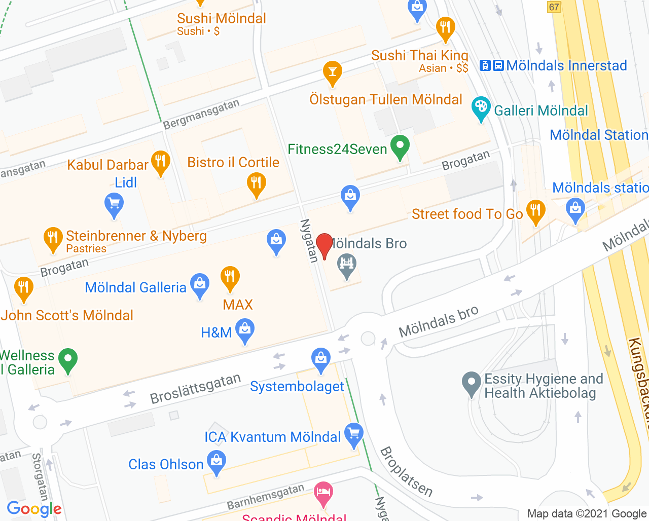 Karta till Digit I Mölndal AB, Mölndal
