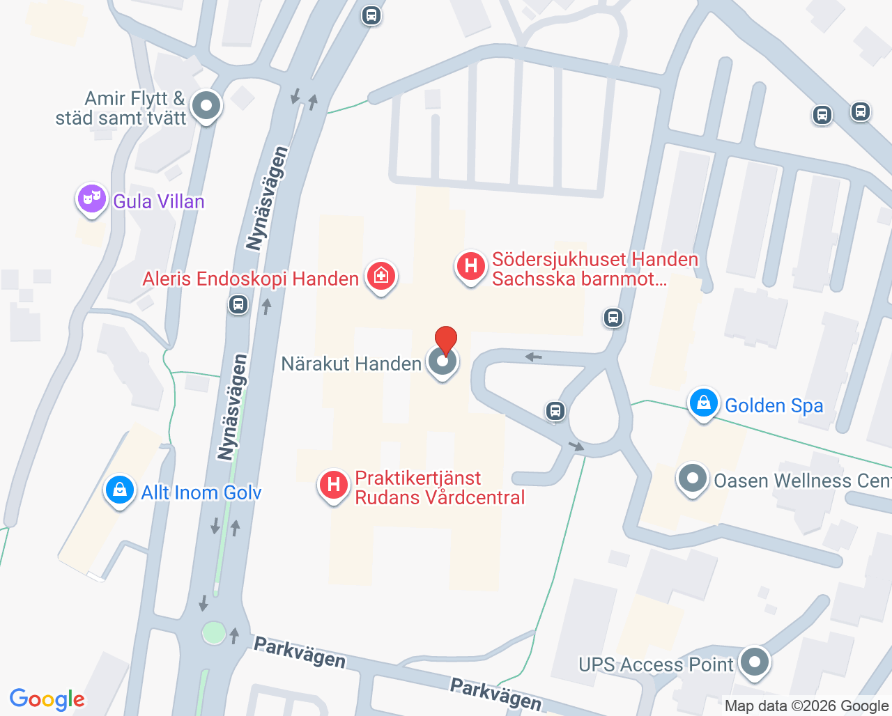 Karta till Evidia Handen Röntgen