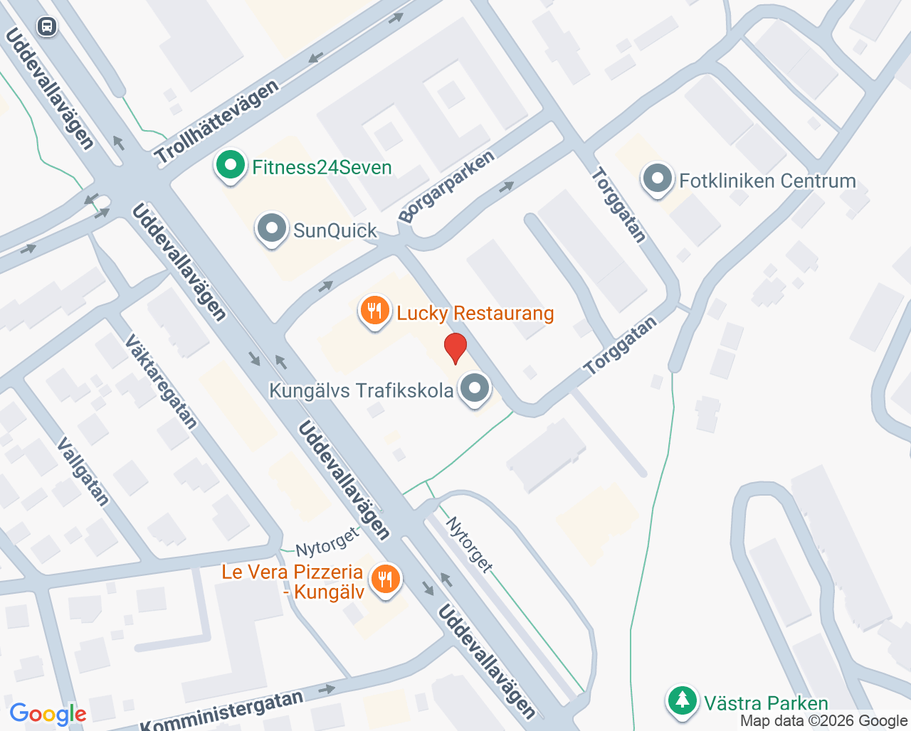 Karta till MJ Tandvård AB, Kungälv