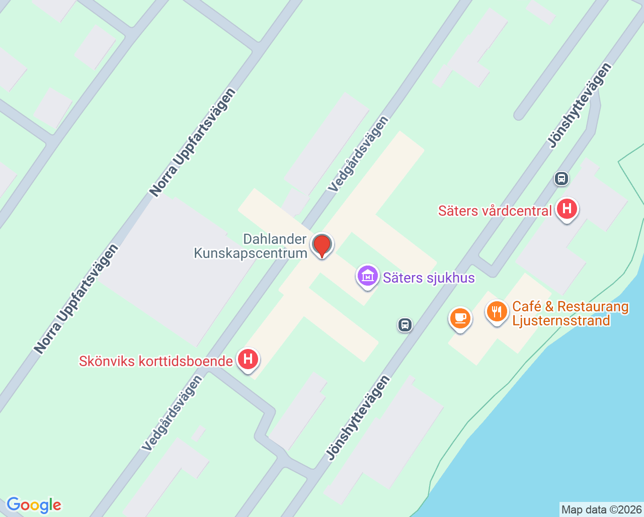 Karta till Rättspsykiatri Säter