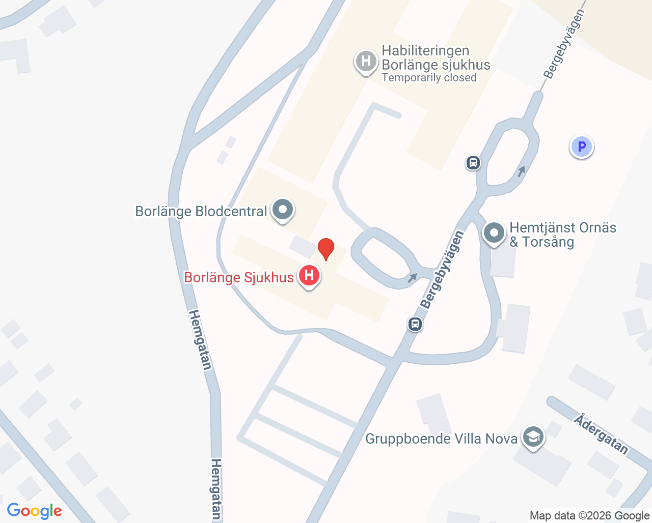 Karta till Vårdcentral Domnarvet