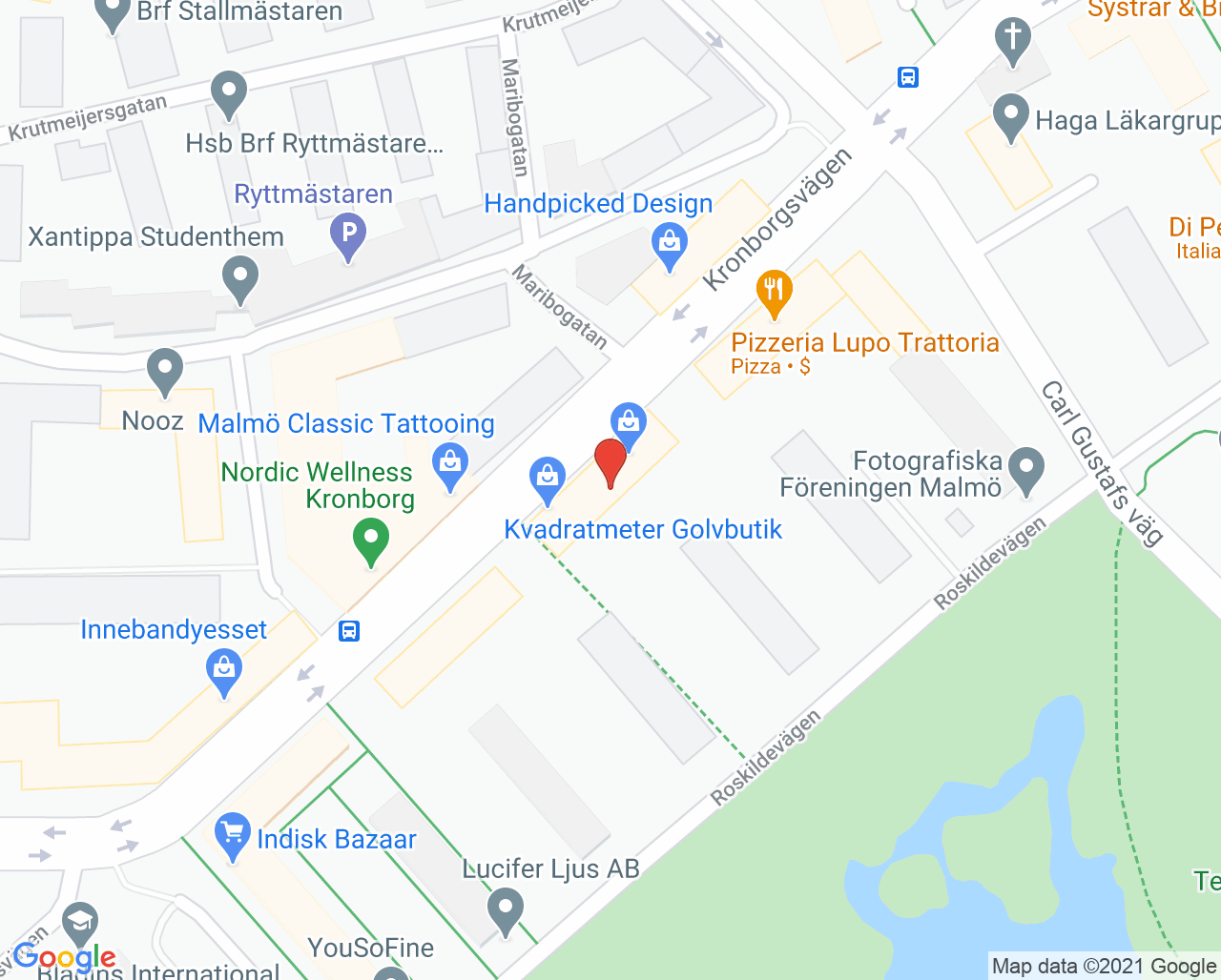 Karta till Fysiomedicinska Kliniken - Henrik Solmenius