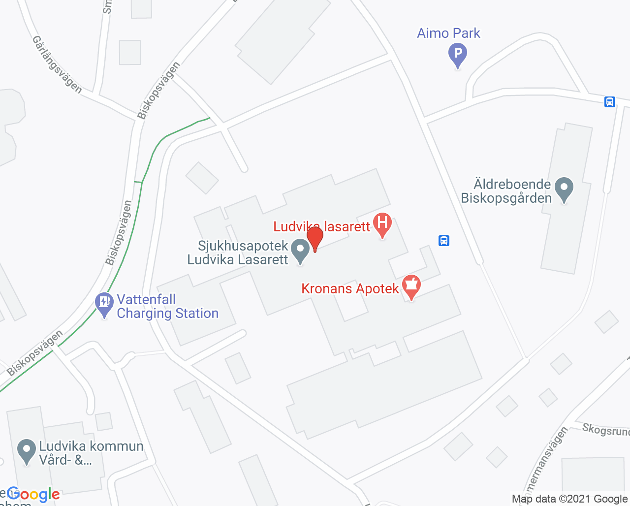 Karta till Kuratorsenhet Ludvika