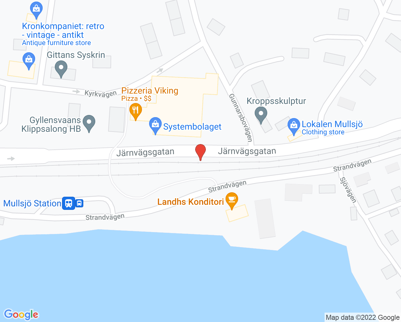 Karta till Kvinnohälsovården Mullsjö