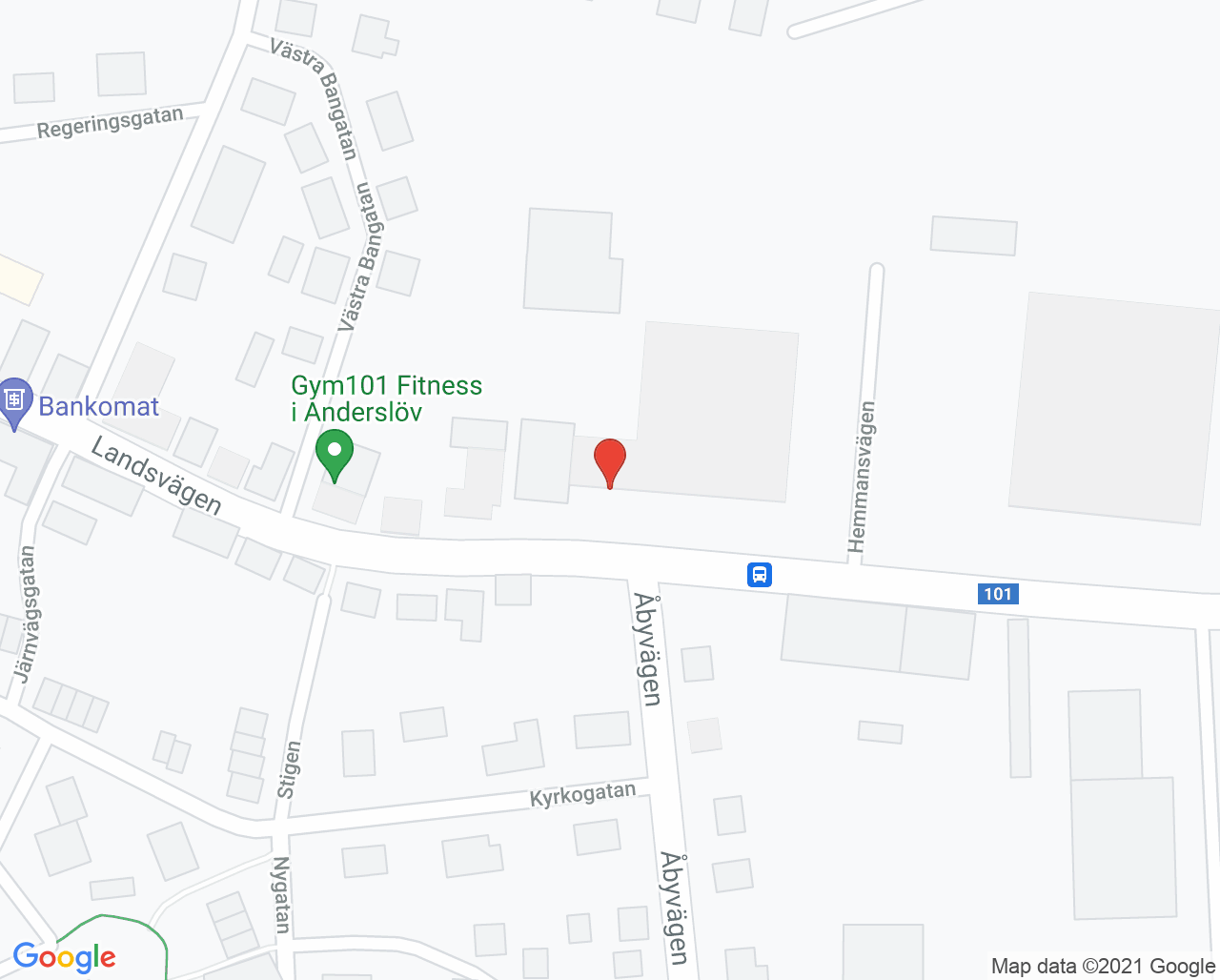 Karta till Vårdcentralen Anderslöv