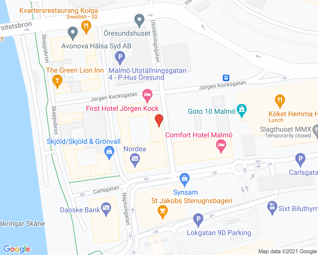 Karta till Edwardsson Stefan, Malmö