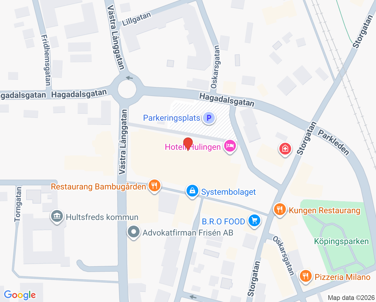 Karta till Psykisk hälsa Hultsfreds hälsocentral