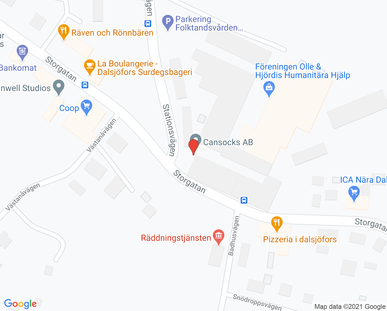 Karta till Folktandvården Dalsjöfors, Dalsjöfors