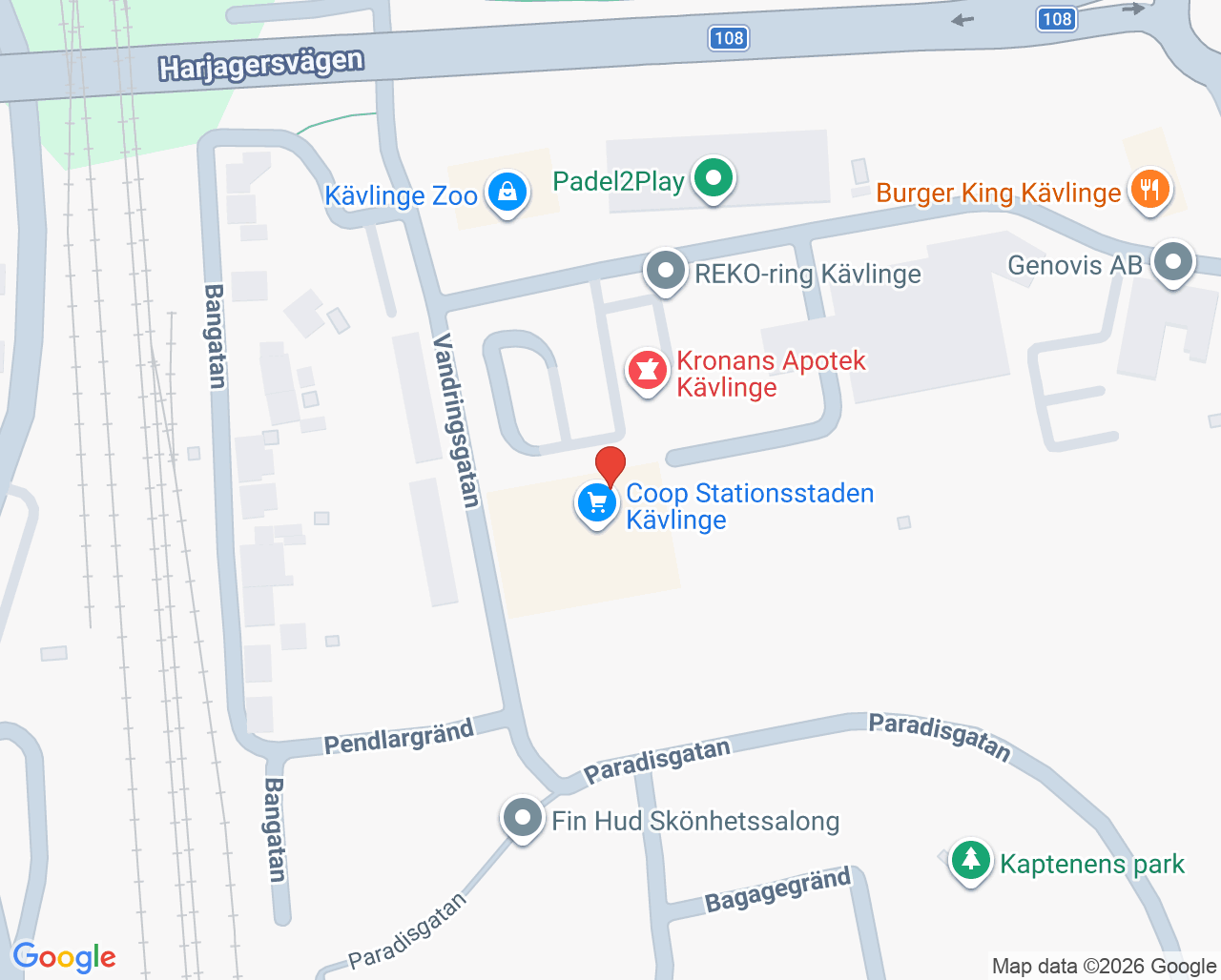 Karta till Stationsstadens vårdcentral