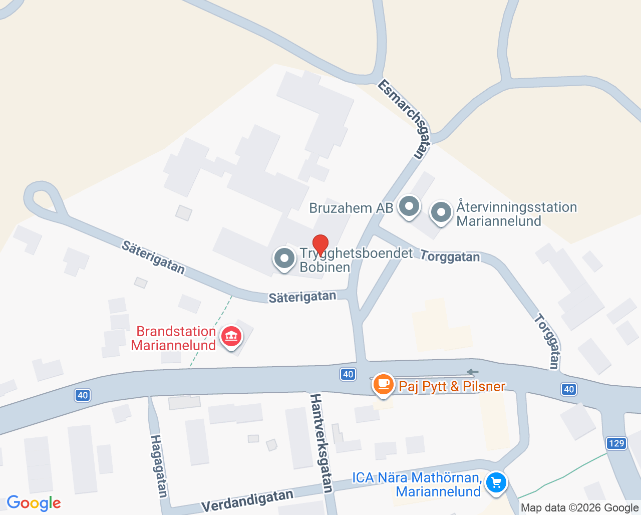 Karta till Barnhälsovården Mariannelund