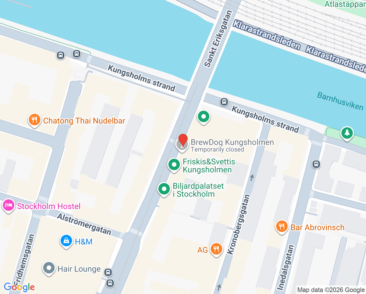 Karta till Tandläkare Helena Thorsell, Kungsholmen