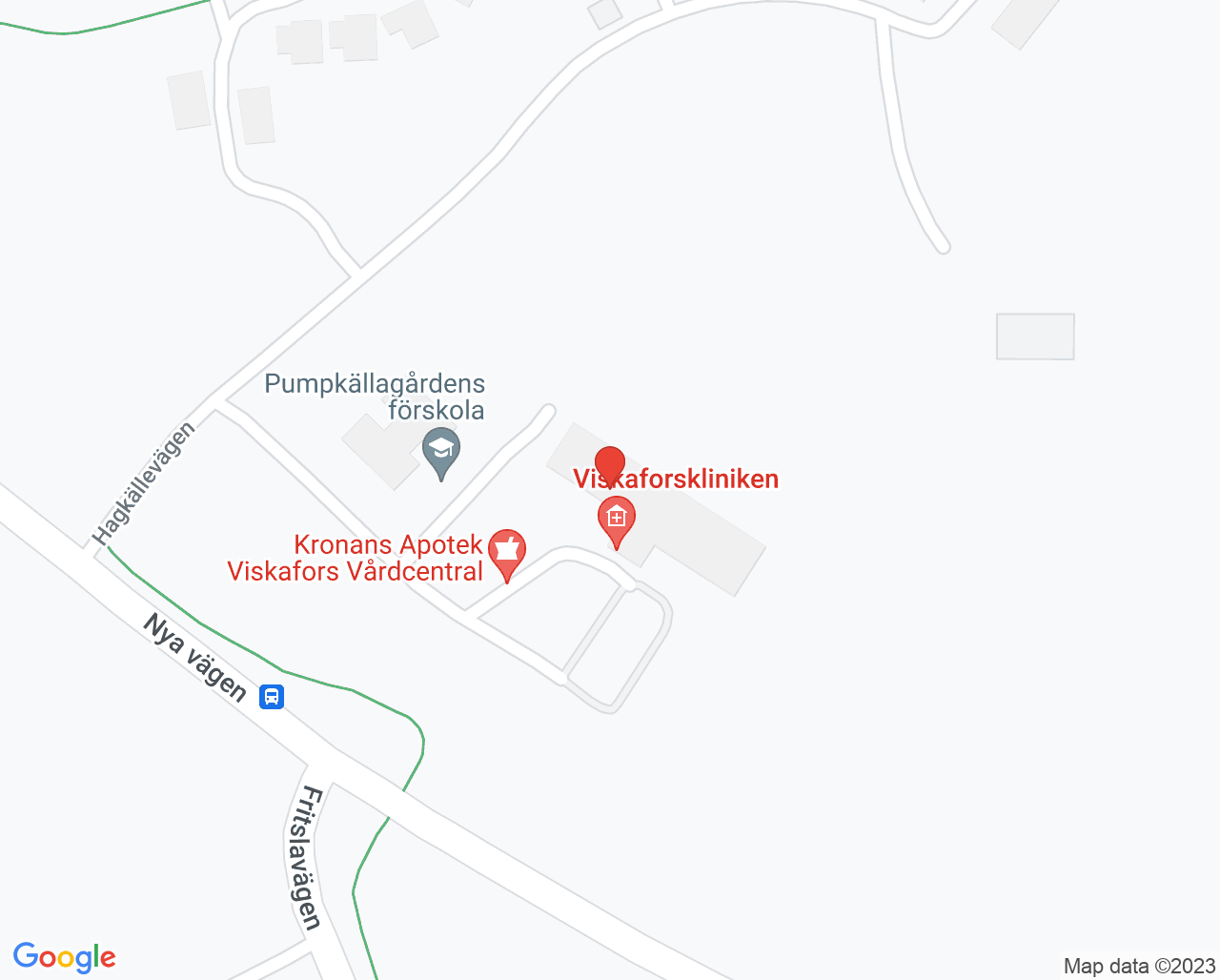Karta till Folktandvården Viskafors, Viskafors