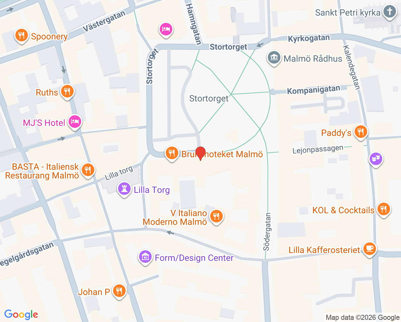 Karta till Lasertandvård, Malmö
