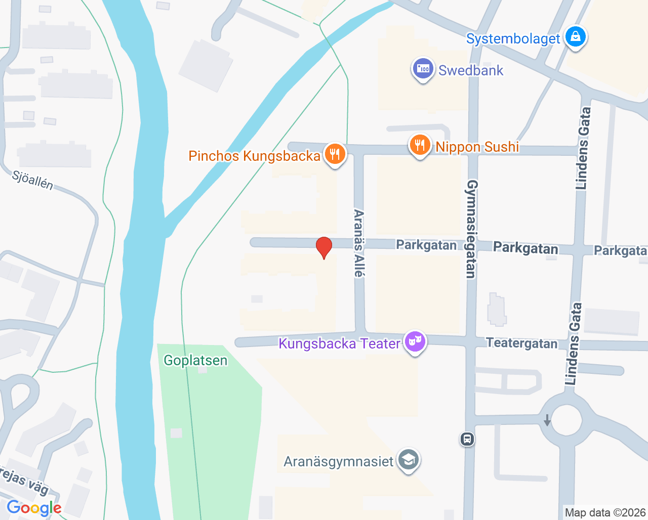 Karta till Allétandläkarna Anki Lister, Kungsbacka