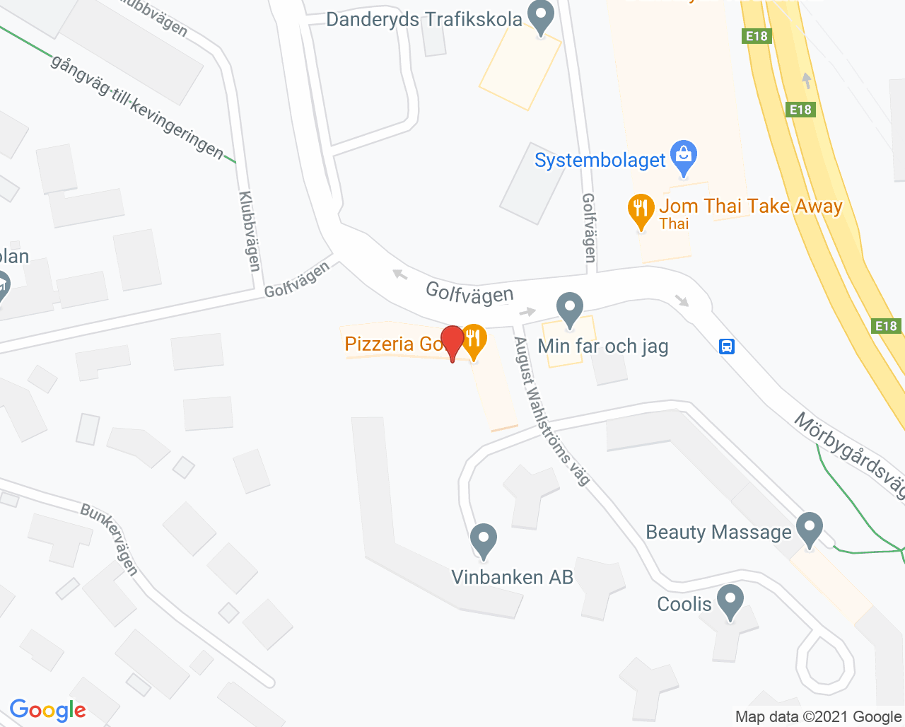 Karta till Danderydstandläkarna, Danderyd