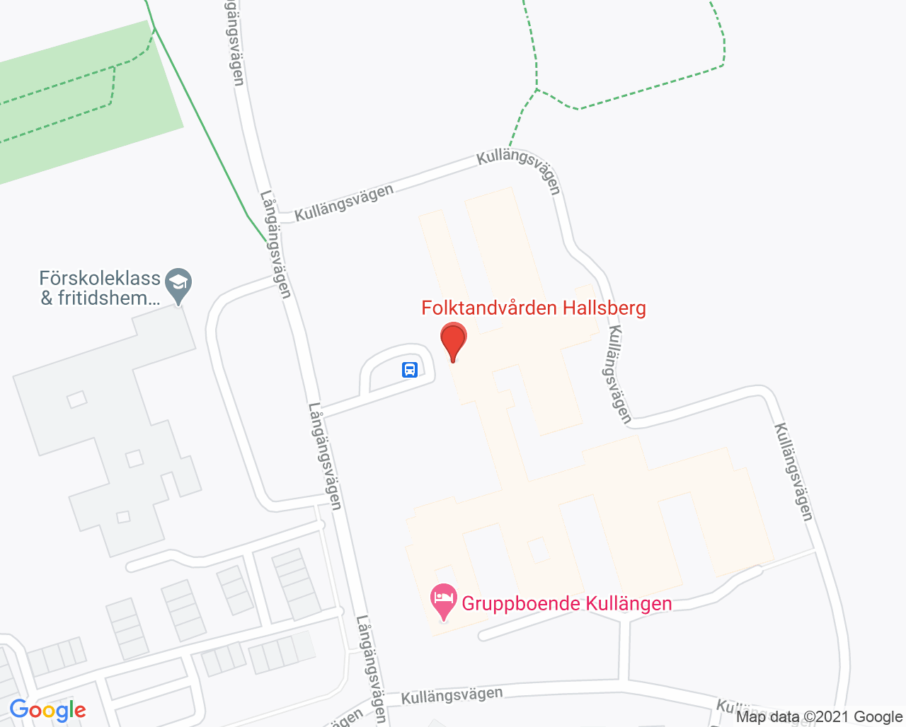 Karta till Allmänpsykiatriska mottagningen Hallsberg, Hallsberg
