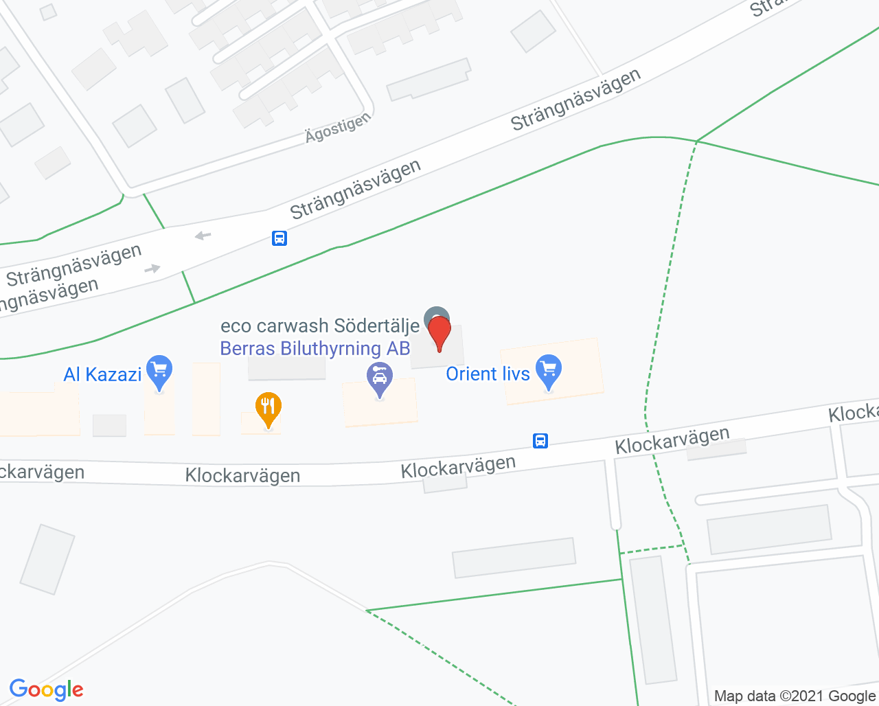 Karta till St Aframs Vårdcentral, Södertälje