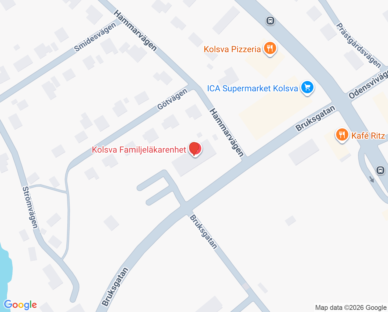 Karta till Kolsva Närvården