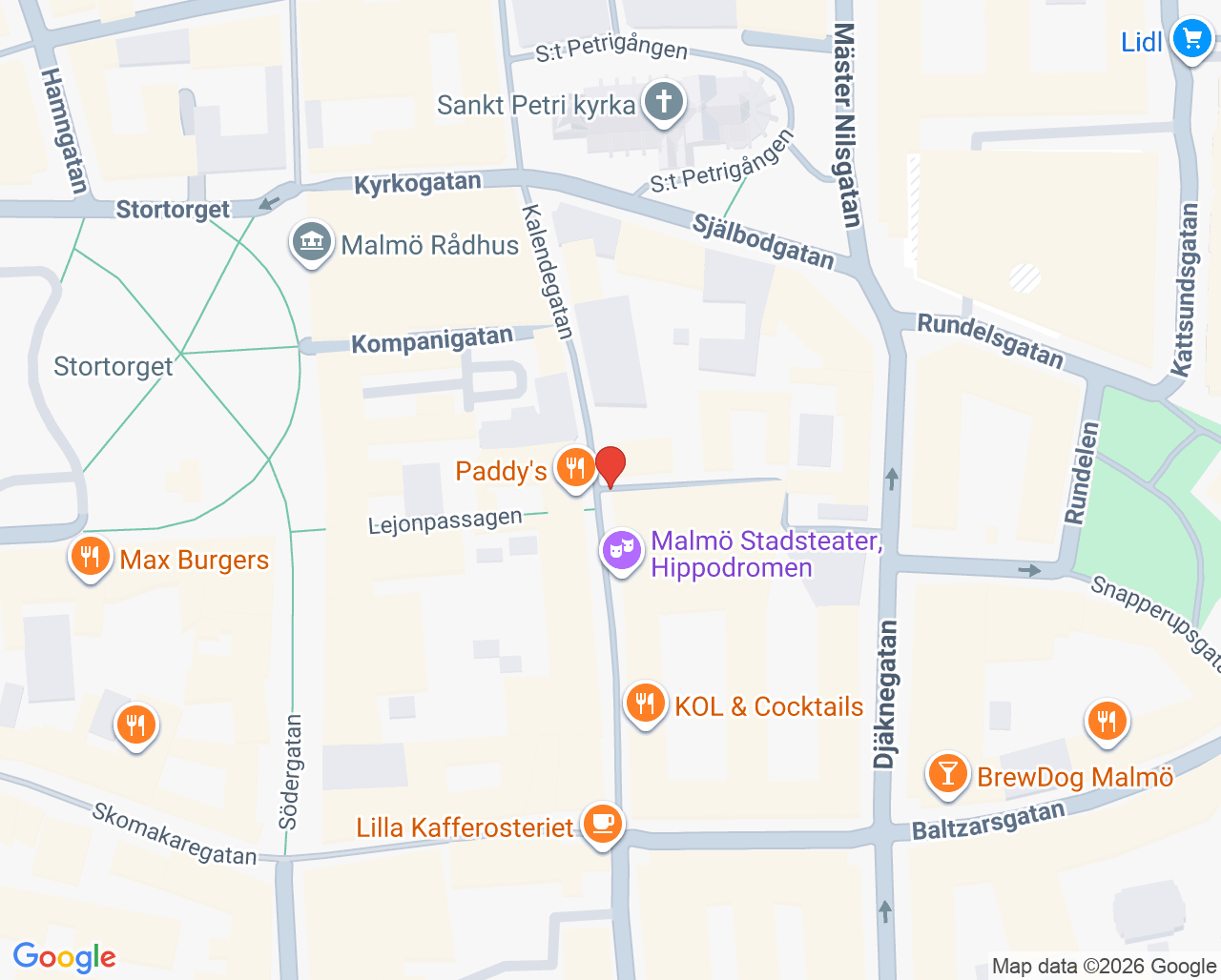 Karta till Psykoterapeut Lennart Karp, Malmö