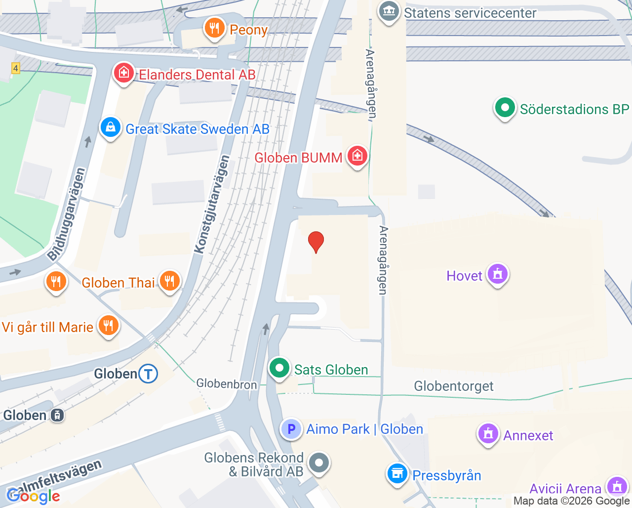 Karta till BUP Mellanvårdsenhet Sydväst