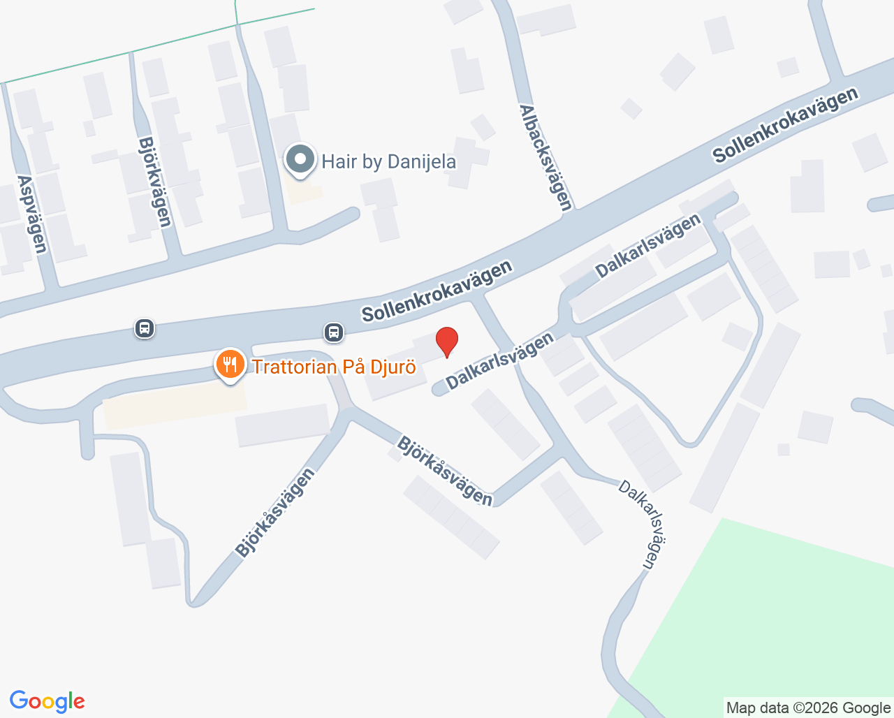 Karta till Läkarbåten, Djurö vårdcentral