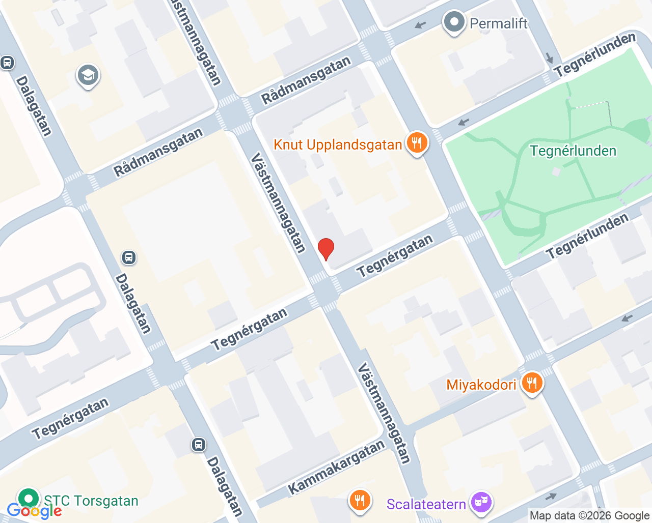 Karta till Citynaprapaterna