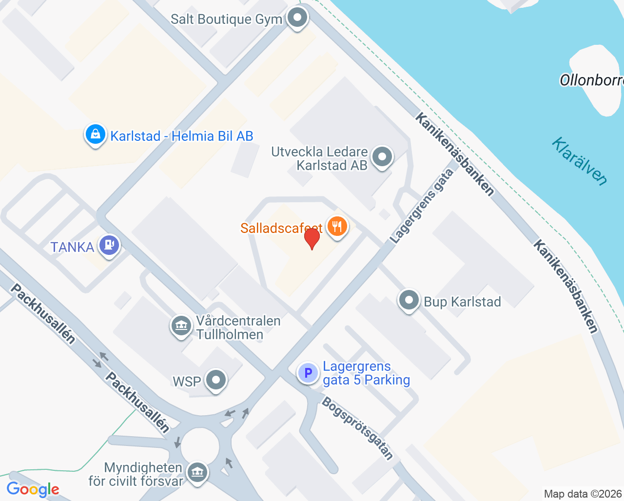 Karta till Psykiatrisk öppenvård Karlstad