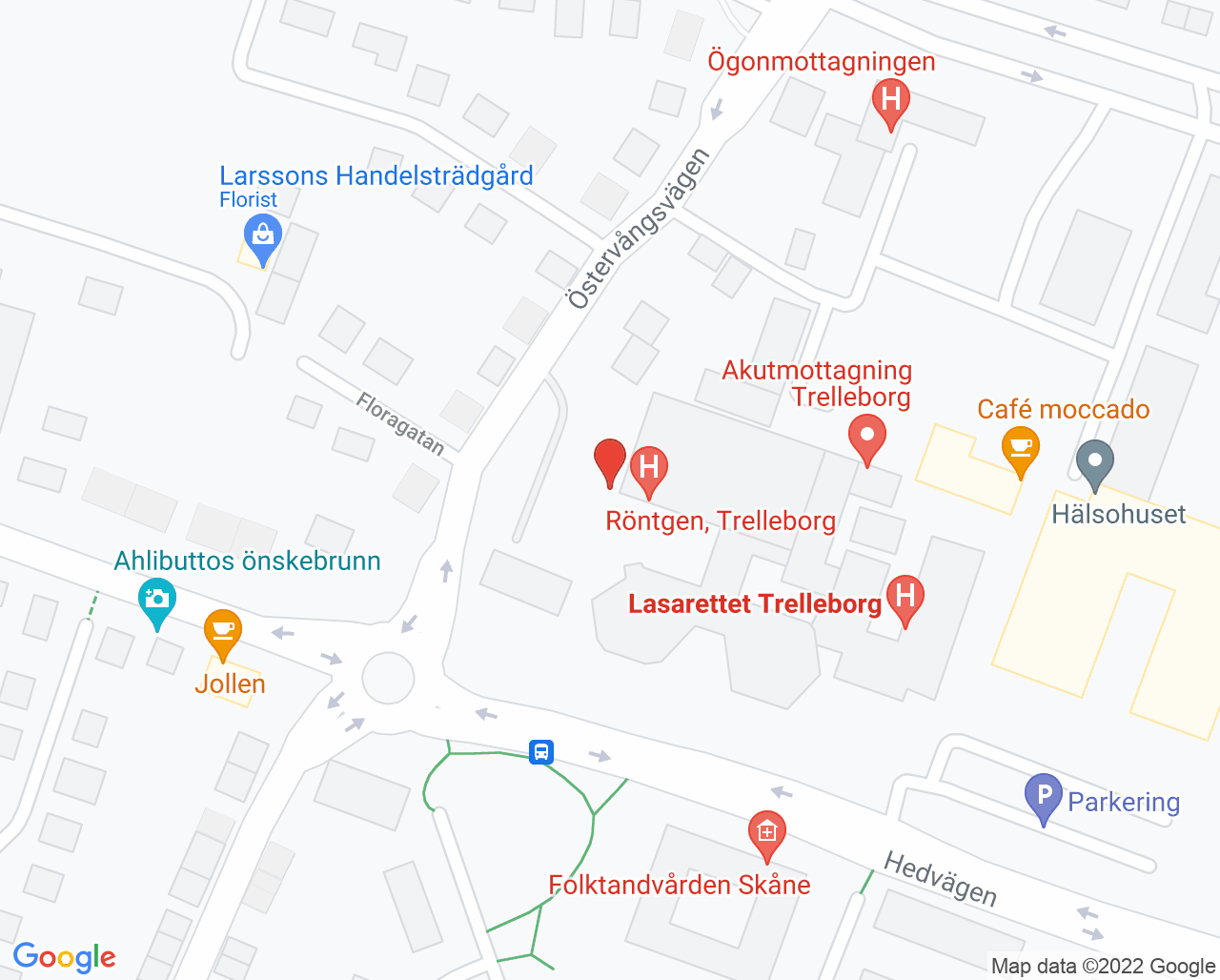 Karta till Provtagning Trelleborg