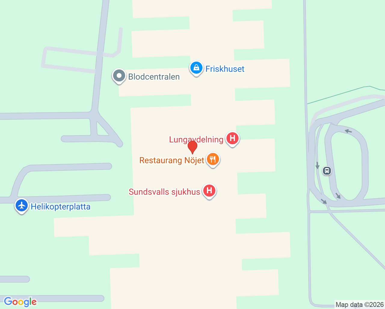 Karta till Psykolog för föräldra- och barnhälsovård Sundsvall