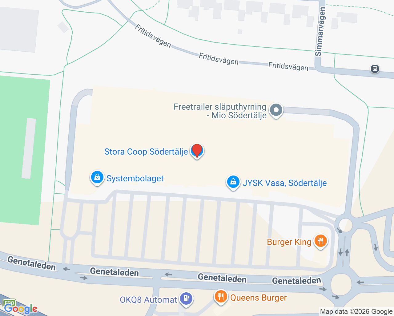 Karta till Hälsan Vasa PVR