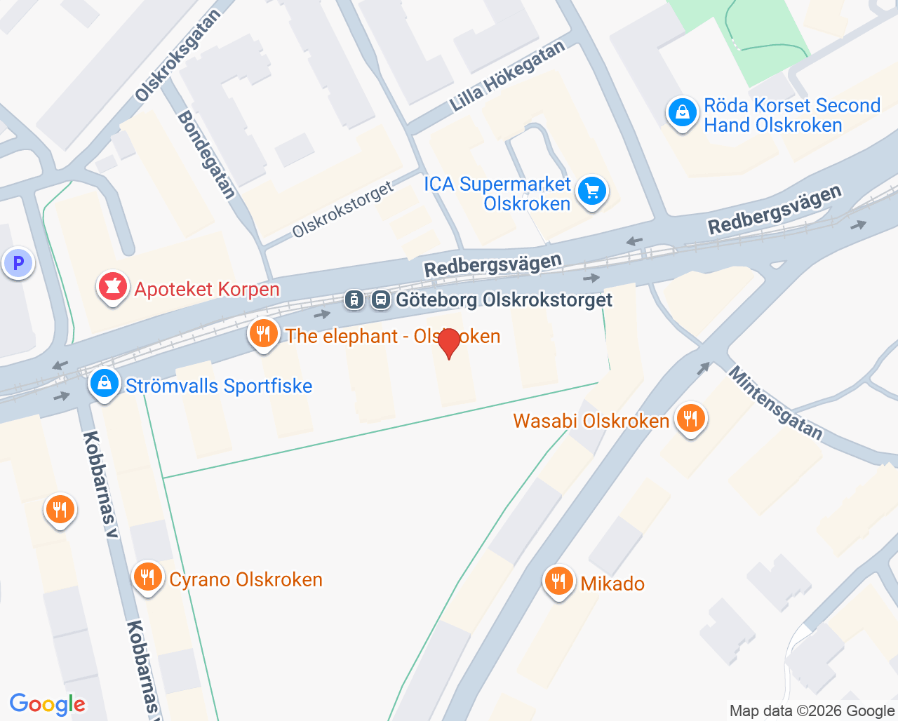 Karta till Aqua Dental Olskroken