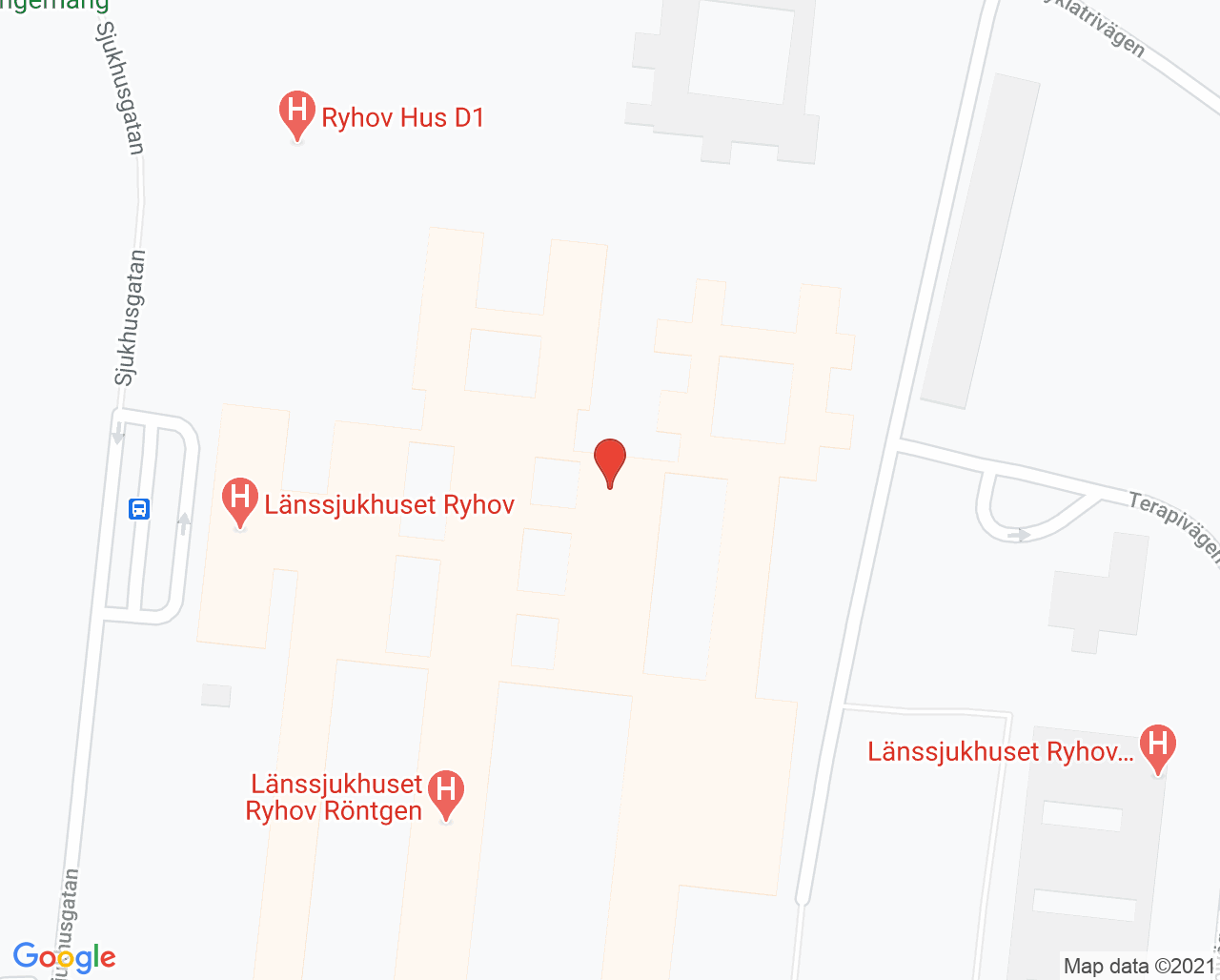 Karta till Onkologmottagningen Länssjukhuset Ryhov