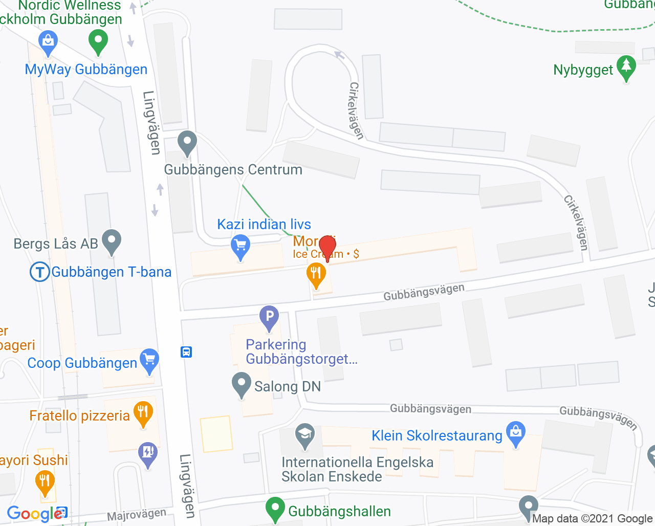 Karta till Enskedetandläkarna, Enskede