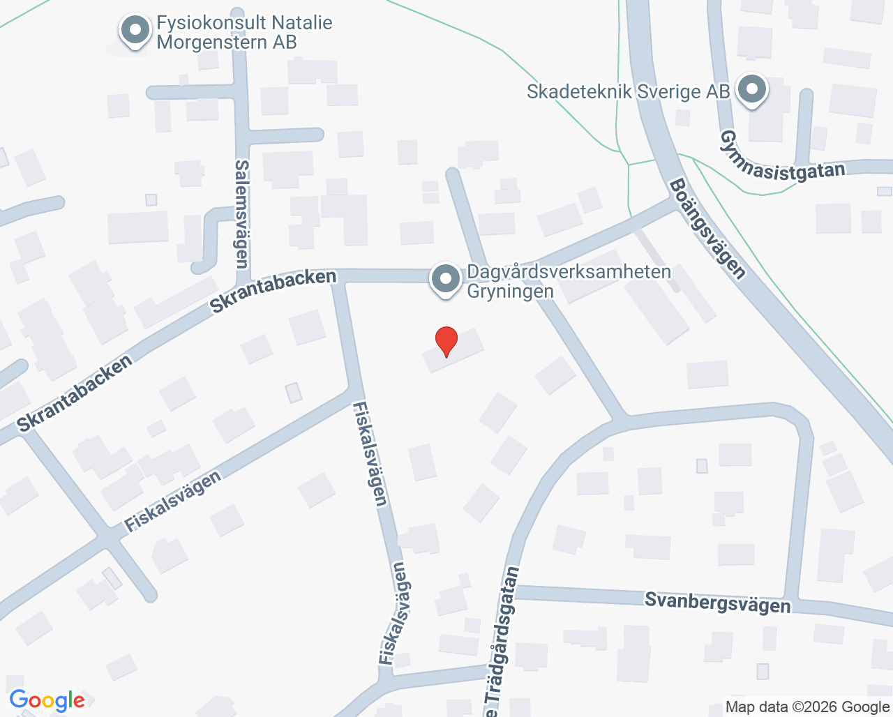 Karta till Barn- och ungdomspsykiatrin Gryningen Karlskoga, Karlskoga