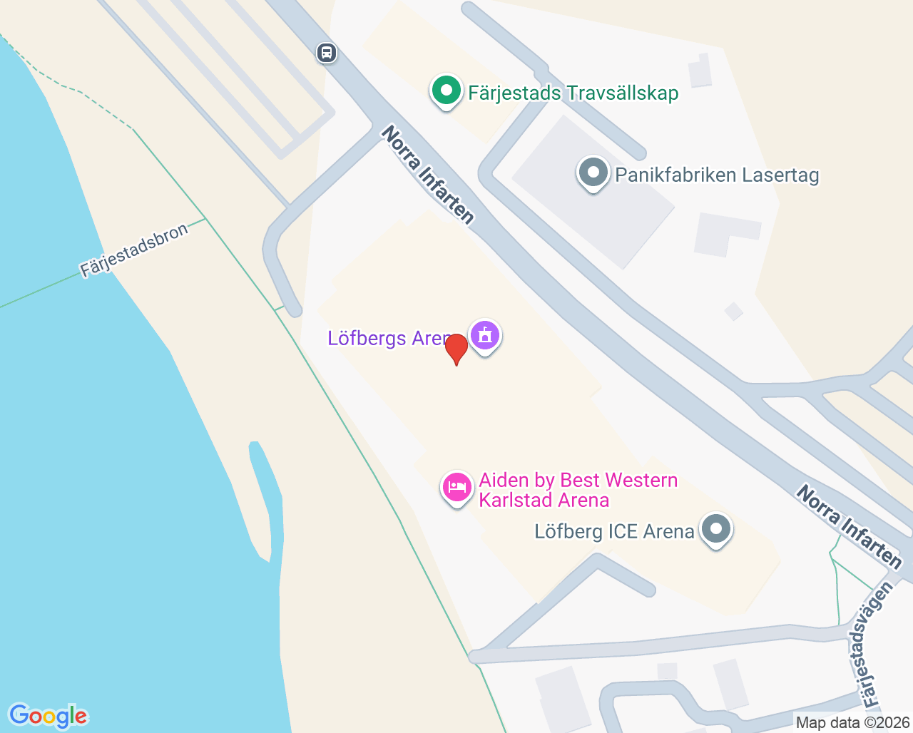 Karta till Evidia Karlstad Röntgen, Karlstad